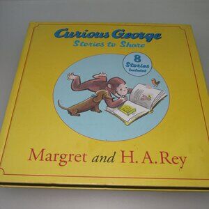 Curious George Stories to Share – 8 Classic Adventures by Margret & H.A. Rey HC
